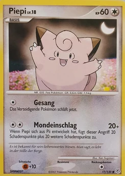 Pokémon-Karte Piepi 077/130