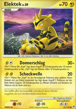 Pokémon-Karte Elektek 081/130