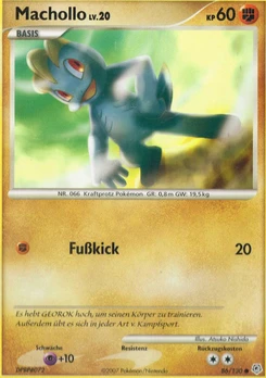 Pokémon-Karte Machollo 086/130