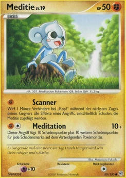 Pokémon-Karte Meditie 089/130