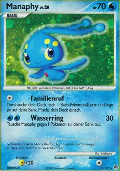 Pokémon-Karte Manaphy 009/130