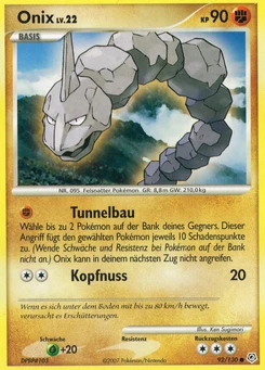 Pokémon-Karte Onix 092/130