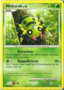 Pokémon-Karte Webarak 103/123