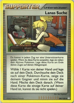 Pokémon-Karte Lanas Suche 109/123