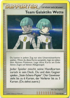 Pokémon-Karte Team Galaktiks Wette 115/123
