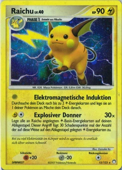 Pokémon-Karte Raichu 015/123