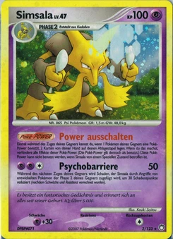 Pokémon-Karte Simsala 002/123