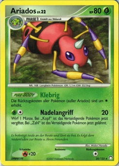 Pokémon-Karte Ariados 020/123