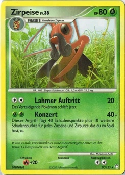 Pokémon-Karte Zirpeise 027/123