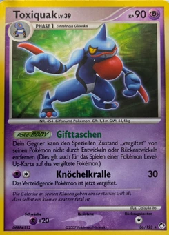 Pokémon-Karte Toxiquak 036/123
