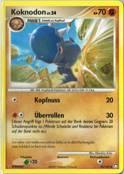 Pokémon-Karte Koknodon 043/123