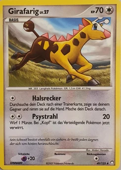 Pokémon-Karte Girafarig 049/123