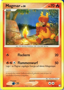 Pokémon-Karte Magmar 054/123
