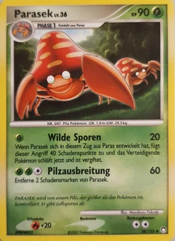 Pokémon-Karte Parasek 058/123