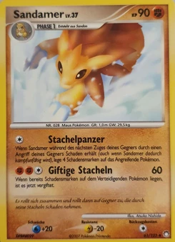 Pokémon-Karte Sandamer 061/123