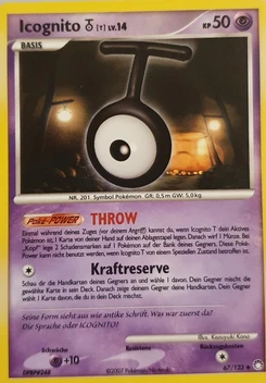 Pokémon-Karte Icognito T 067/123