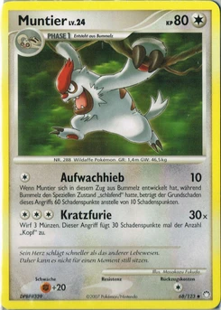 Pokémon-Karte Muntier 068/123