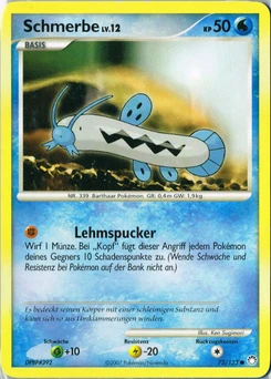 Pokémon-Karte Schmerbe 072/123