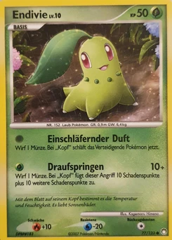 Pokémon-Karte Endivie 077/123