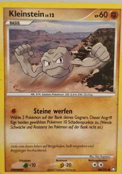 Pokémon-Karte Kleinstein 084/123