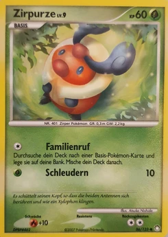 Pokémon-Karte Zirpurze 086/123