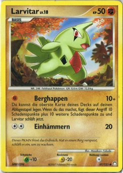 Pokémon-Karte Larvitar 087/123