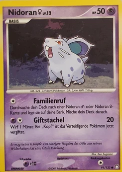 Pokémon-Karte Nidoran w 091/123