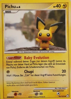 Pokémon-Karte Pichu 093/123