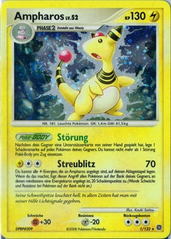 Pokémon-Karte Ampharos 001/132
