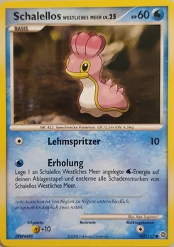 Pokémon-Karte Schalellos Westliches Meer 107/132