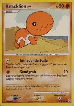 Pokémon-Karte Knacklion 115/132
