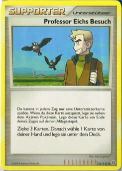 Pokémon-Karte Professor Eichs Besuch 122/132
