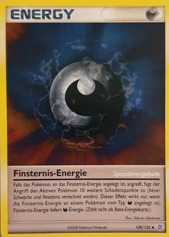 Pokémon-Karte Finsternis-Energie 129/132