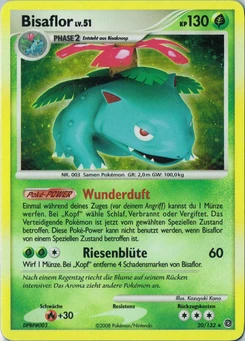 Pokémon-Karte Bisaflor 020/132