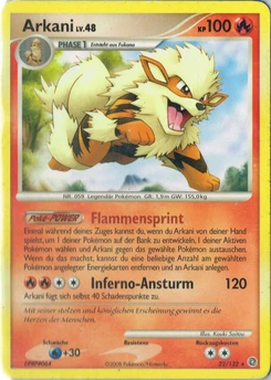 Pokémon-Karte Arkani 022/132