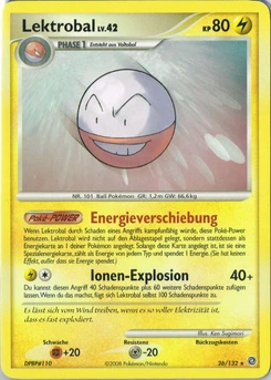 Pokémon-Karte Lektrobal 026/132