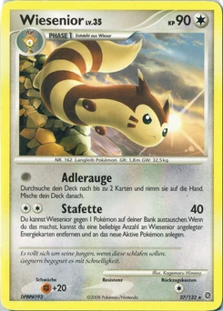 Pokémon-Karte Wiesenior 027/132