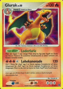 Pokémon-Karte Glurak 003/132