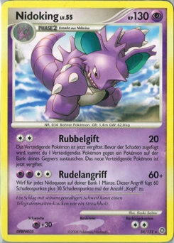 Pokémon-Karte Nidoking 034/132