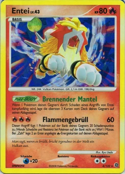 Pokémon-Karte Entei 004/132