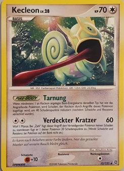 Pokémon-Karte Kecleon 052/132