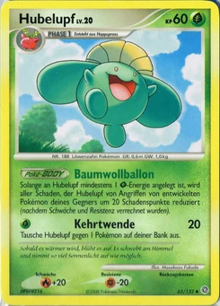 Pokémon-Karte Hubelupf 065/132