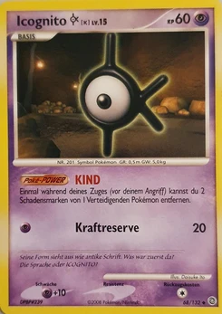 Pokémon-Karte Icognito K 068/132