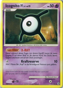 Pokémon-Karte Icognito X 071/132