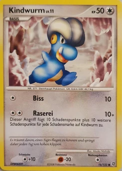 Pokémon-Karte Kindwurm 076/132