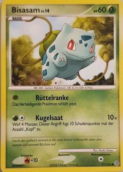 Pokémon-Karte Bisasam 077/132