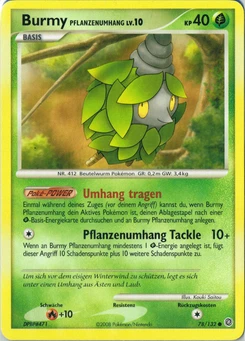 Pokémon-Karte Burmy Pflanzenumhang 078/132