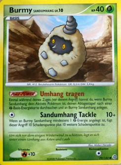 Pokémon-Karte Burmy Sandumhang 079/132