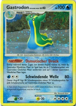 Pokémon-Karte Gastrodon Östliches Meer 008/132
