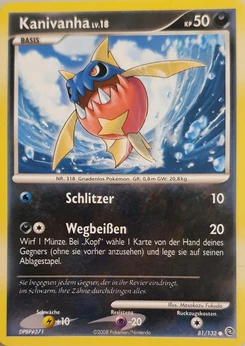Pokémon-Karte Kanivanha 081/132